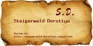 Steigerwald Dorottya névjegykártya