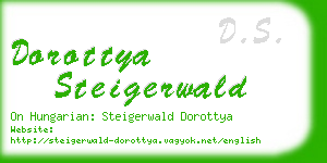 dorottya steigerwald business card